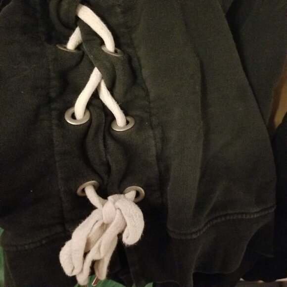 Sincerely Jules Harper Lace Up Sweatshirt Sz Small - Picture 7 of 10